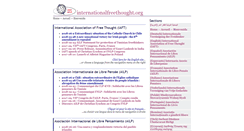 Desktop Screenshot of internationalfreethought.org